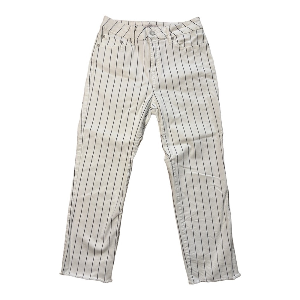 Sincerely Jules Straight Leg Cropped High Rise Jeans